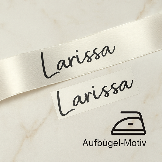 🎀 Personalisierte Namensaufbügler für Geschenkband – ideal für Geschenkverpackungen & besondere Anlässe